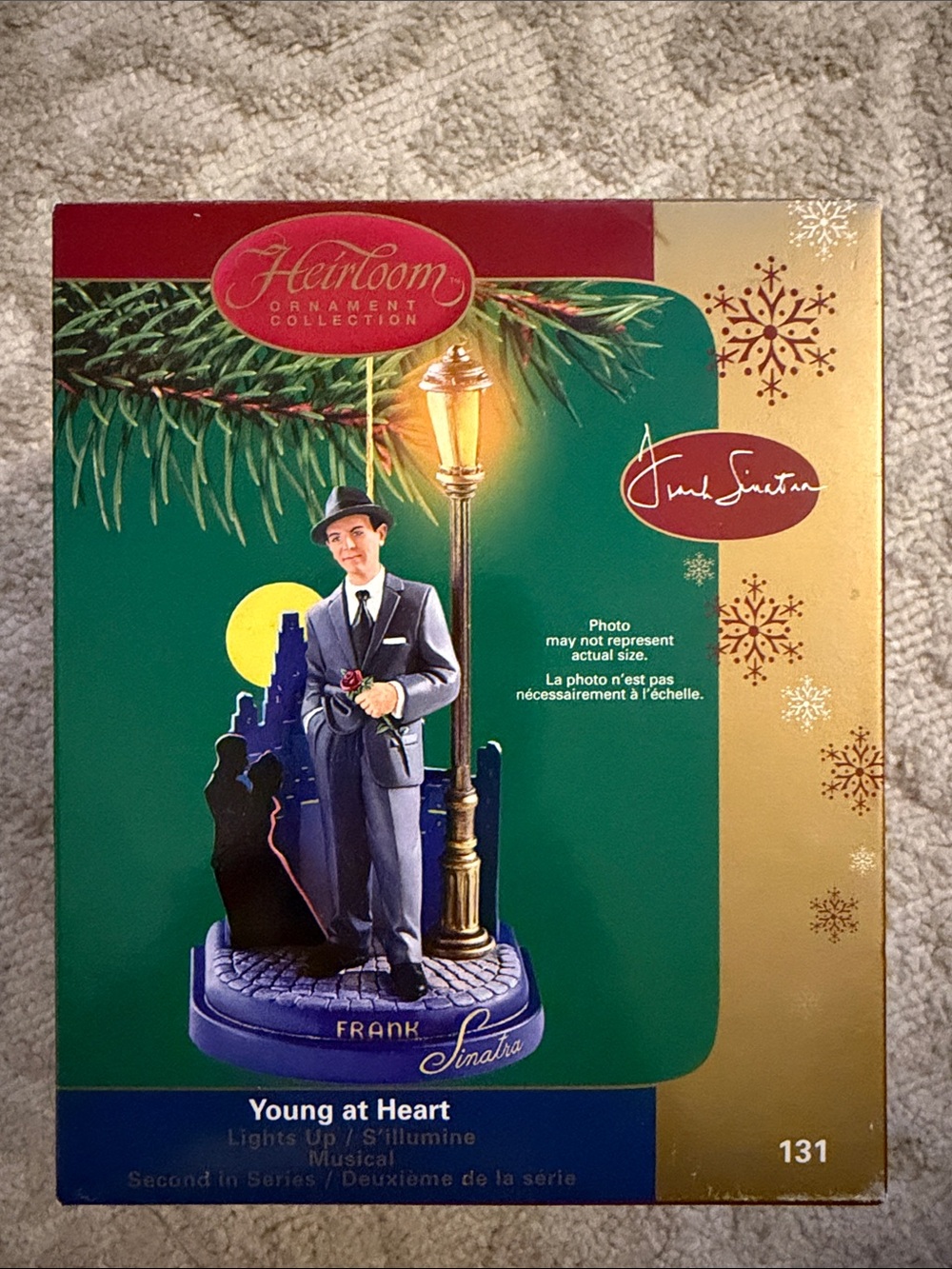 Carlton Heirloom Frank Sinatra Young at Heart 2005 Christmas Ornament